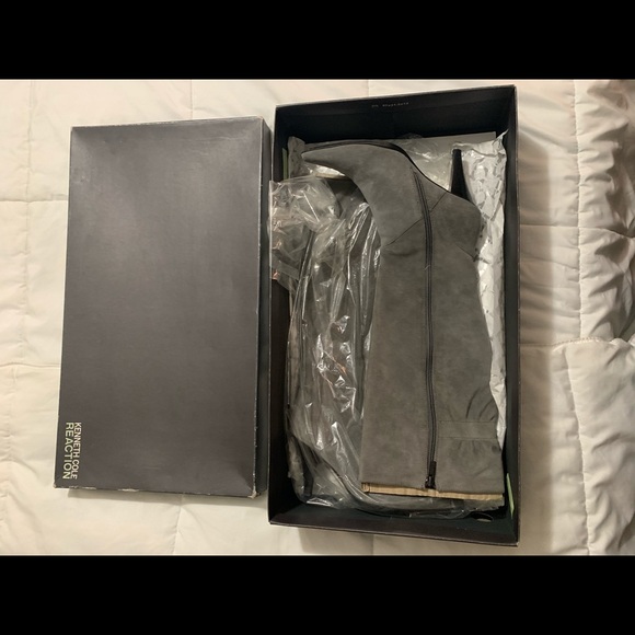 Kenneth Cole Suede Heeled Boots - Picture 1 of 3